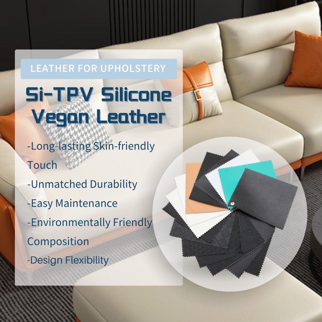 Si-TPV Silicone  Vegan Leather  For Upholstery