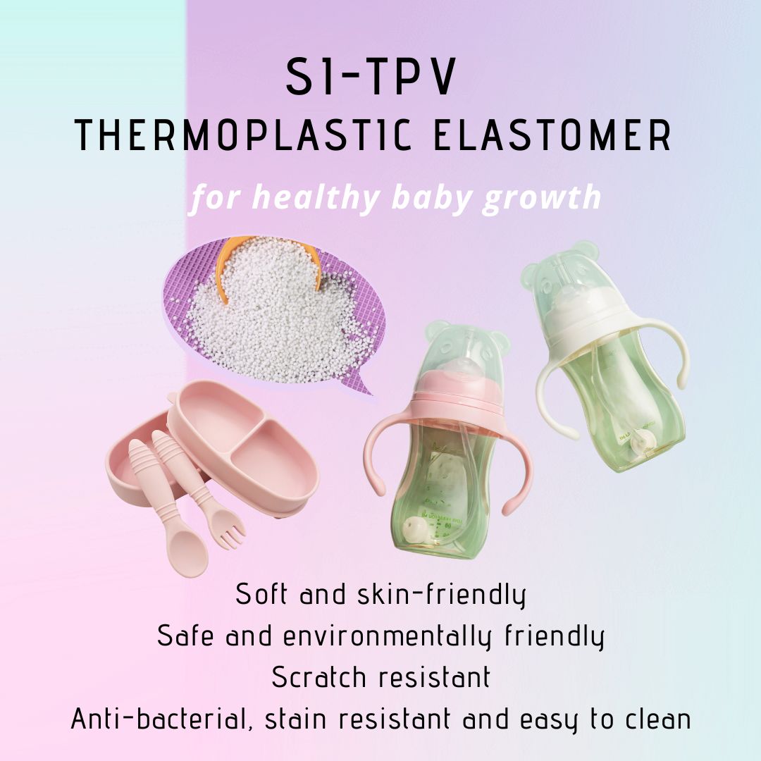 Si-TPV dynamically vulcanised thermoplastic silicone-based elastomers for healthy baby growth